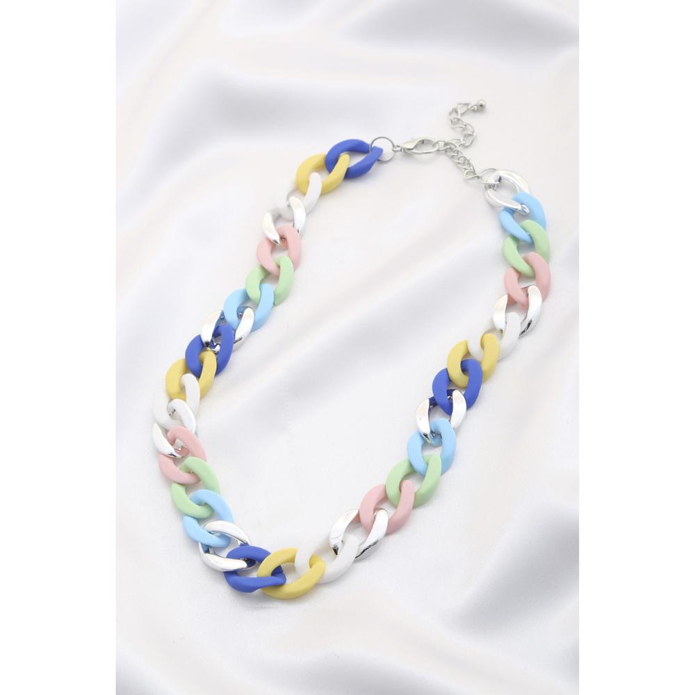 Soft Texture Curb Link Ccb Necklace - Picture 1 of 4